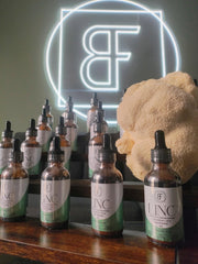 Basidia Farms LINC zinc-enriched formula supports nervous system vitality.