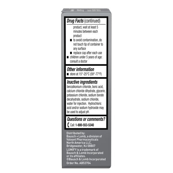 Bausch + Lomb Advanced Eye Relief allergy drops bottle for itch relief