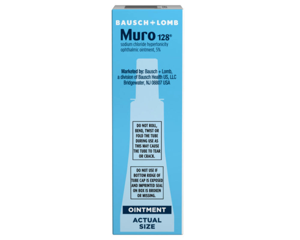 Illustration of Muro 128 application for eye comfort.