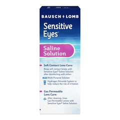 Bausch + Lomb Sensitive Eyes Plus saline storage after disinfection for safe storage
