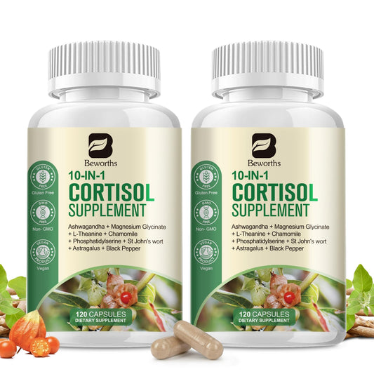 B BEWORTHS Cortisol Manager bottle front for all-day stress support