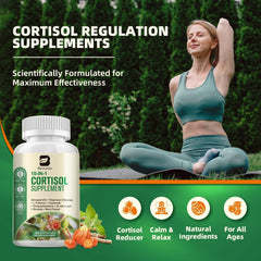 B BEWORTHS Cortisol Manager capsules on display show day-to-night support
