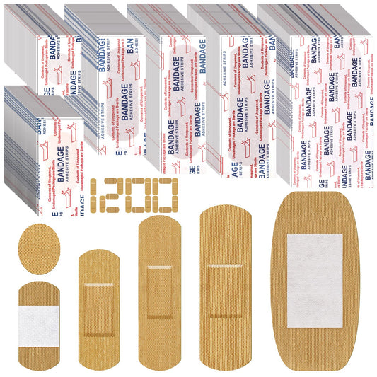 BBTO assorted bandages 1200-pack for home first aid and on-the-go care.