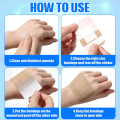 BBTO fabric bandages with waterproof breathable material