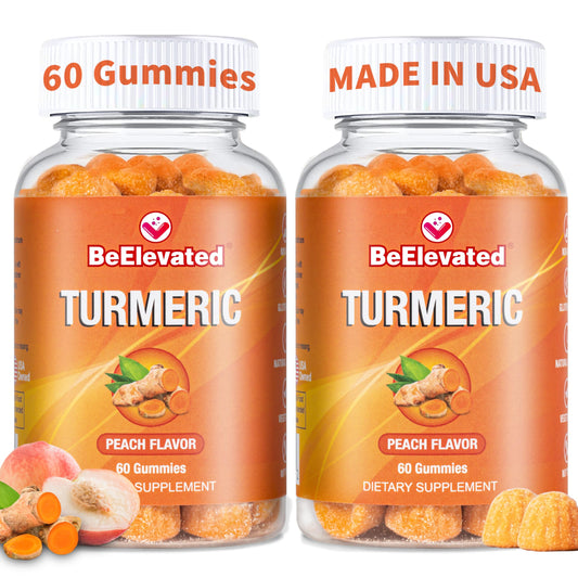 BeElevated Curcumin Turmeric Gummies bottle front view for daily wellness support