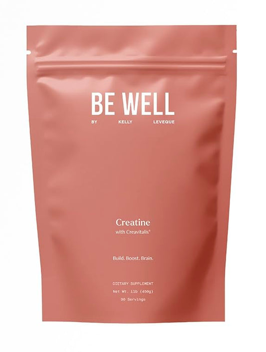 Be Well Creatine bottle with Creavitalis supports daily energy.