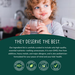 Beam Kids Multivitamin Powder with no artificial sweeteners for clean nutrition.