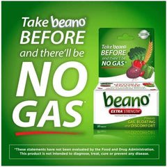 Beano Extra Strength nine-pack packaging image for extended supply