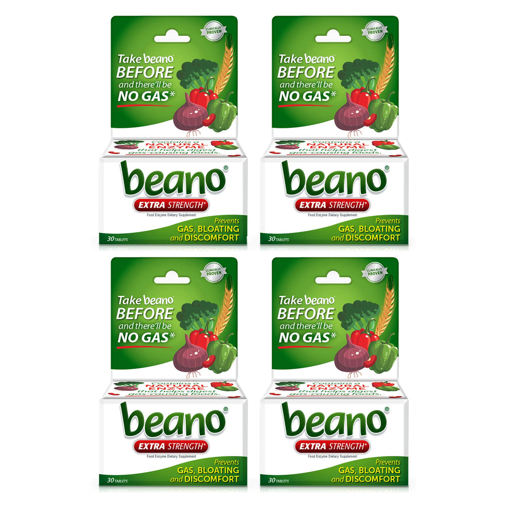 Beano Ultra 800 bottle front with label, showing gas-prevention enzyme support