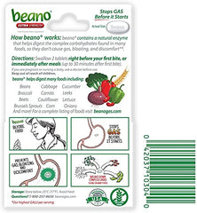 Stacked Beano Ultra 800 boxes illustrate convenient four-pack option