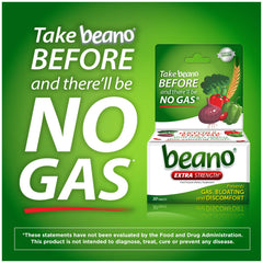 Beano Ultra 800 label detail highlighting natural enzyme support