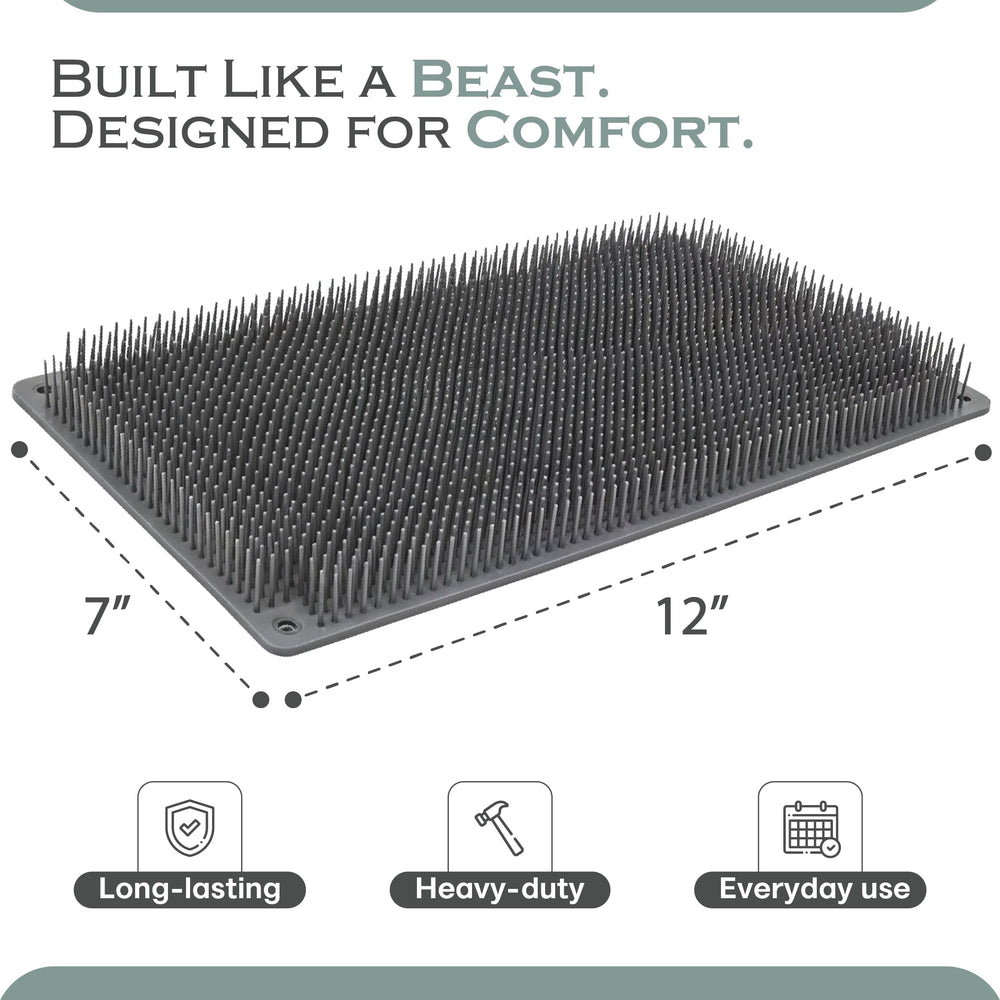 Bear Brush backscratcher firm bristles close-up for precise scratching