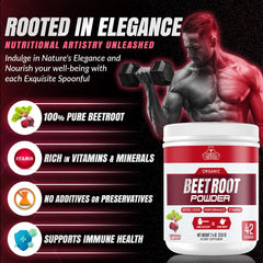 Bear Grips Beet Root Powder added to tea or yogurt for versatile daily use
