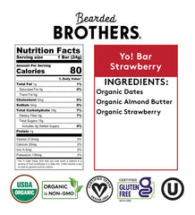 Bearded Brothers Yo! Bar gluten-free paleo certification, trusted snack choice.