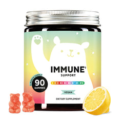 Bears with Benefits Immune Gummies bottle closeup for daily immune support.