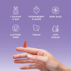 Bears with Benefits PMS Support Gummies chasteberry closeup for mood support