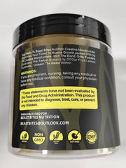 BEAST BITES Creatine Gummies lemon label provides clear usage information for informed decisions.