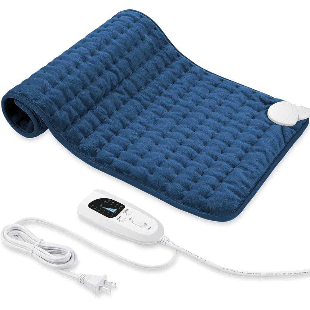 BEAUTIKEN electric heating pad on back and shoulder for comforting warmth.