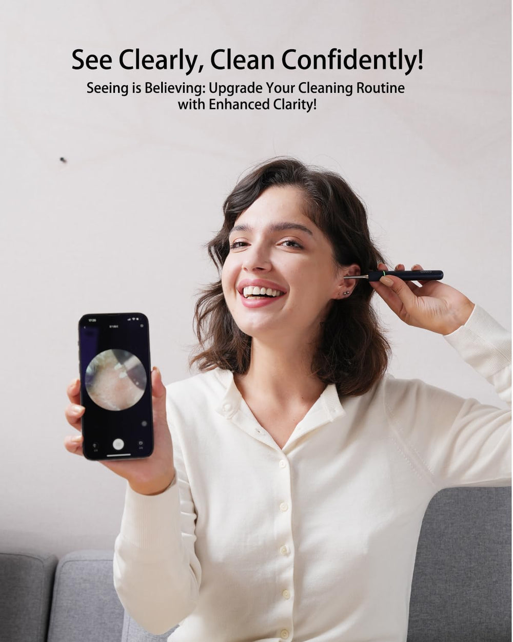 Bebird Pro Note5 magnetic on/off switch for easy one-handed operation