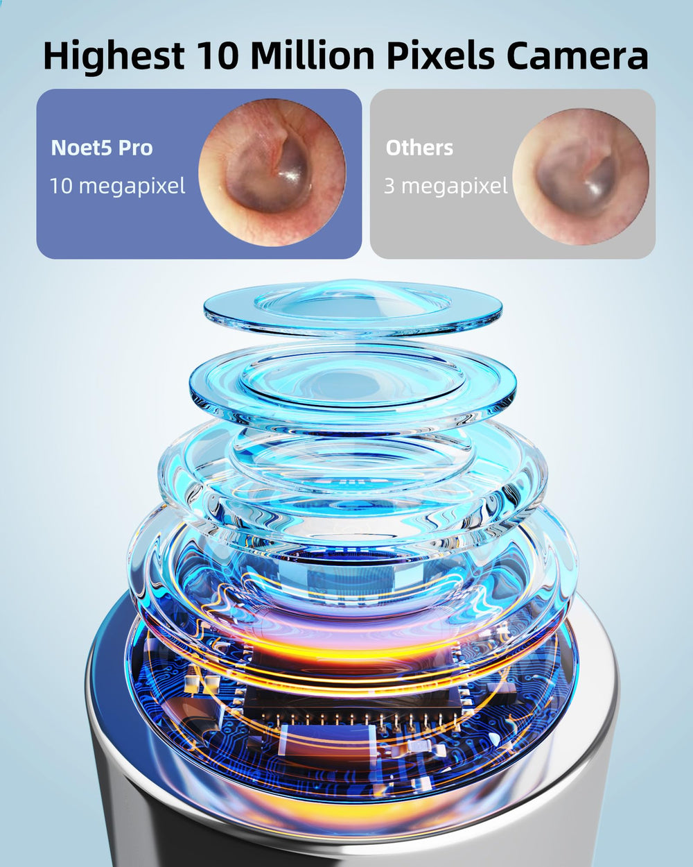 Bebird Pro Note5 Pro 360-degree mirror helps scan every angle.