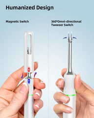 Bebird Pro Note5 Pro LED light illuminates the ear interior for visibility.