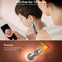 BEBIRD R1 Ultra ear tweezers gently remove wax and debris.