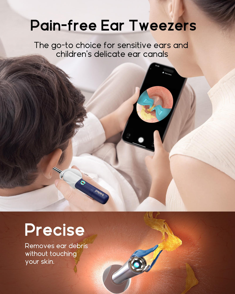 bebirdpromax Earsight Plus wifi app connection enables image sharing with professionals