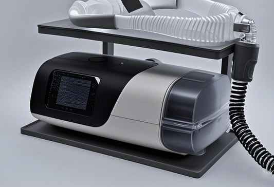 ResMed bedside shelf with removable hooks for AirSense 11, keeping essentials within reach.