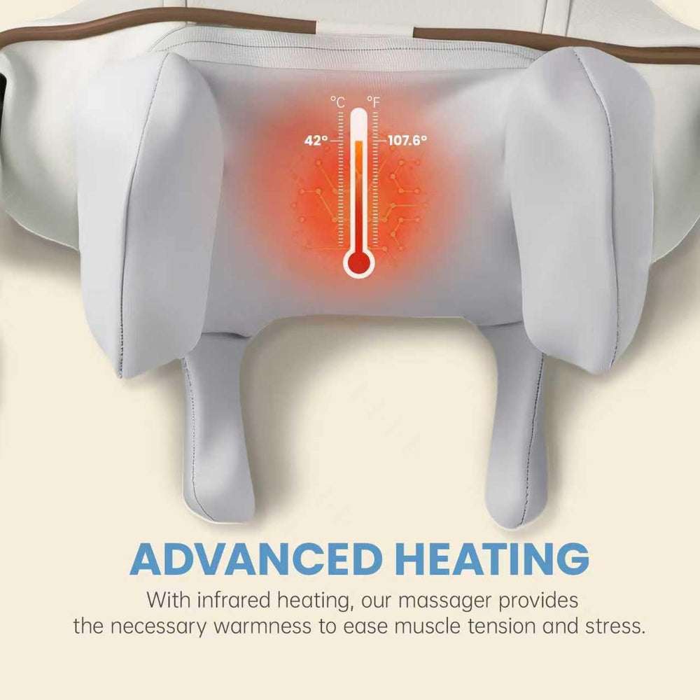 BeeChip ergonomic neck massager fits a variety of neck sizes comfortably