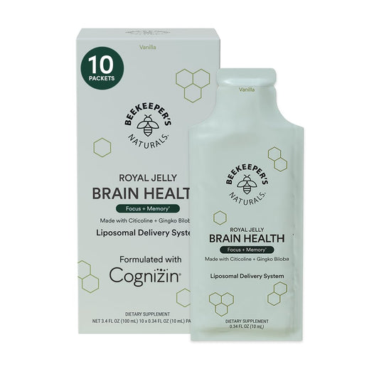 Beekeeper's Naturals liposomal brain packets for fast absorption