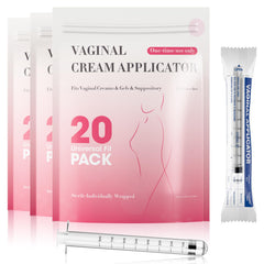 BeHerk disposable vaginal cream applicators with smooth tip for comfortable insertion and precise dosing.