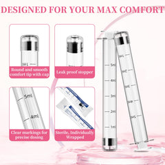 BeHerk vaginal applicator showing dosage markings for accurate cream or gel dosing.