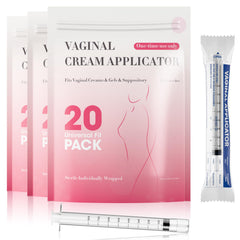 BeHerk disposable vaginal applicator 8ml with smooth tip for easy insertion.