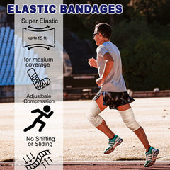 Beieverluck bandage wrap with dual hook-and-loop closures for quick, reliable fastening