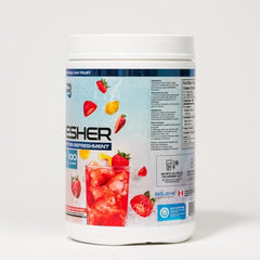 Believe Supplements Protein Refresher glass with ice conveys smooth, juice-like workout fuel.