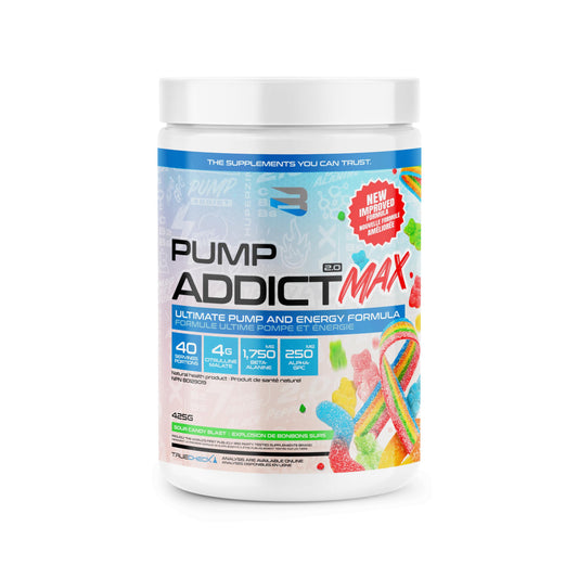 Believe Supplements Pump Addict Max caffeine-scoop fuels sustained energy for workouts