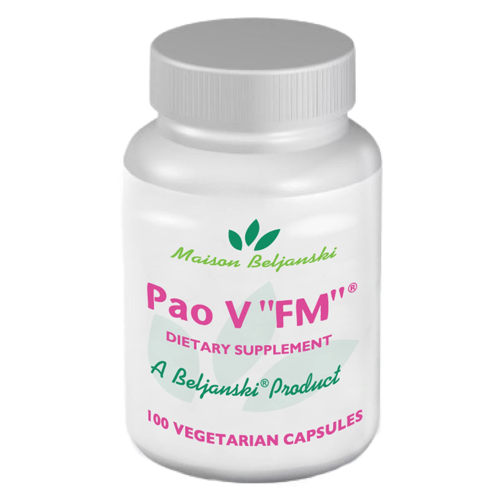 Beljanski Pao V FM bottle front for premium natural wellness support