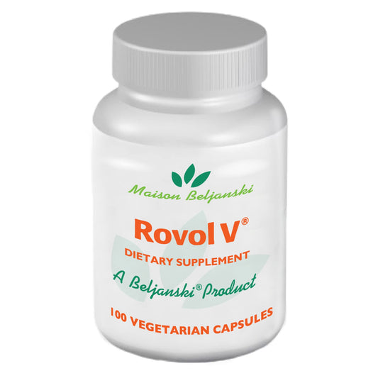 Beljanski Rovol V bottle front view for daily use.