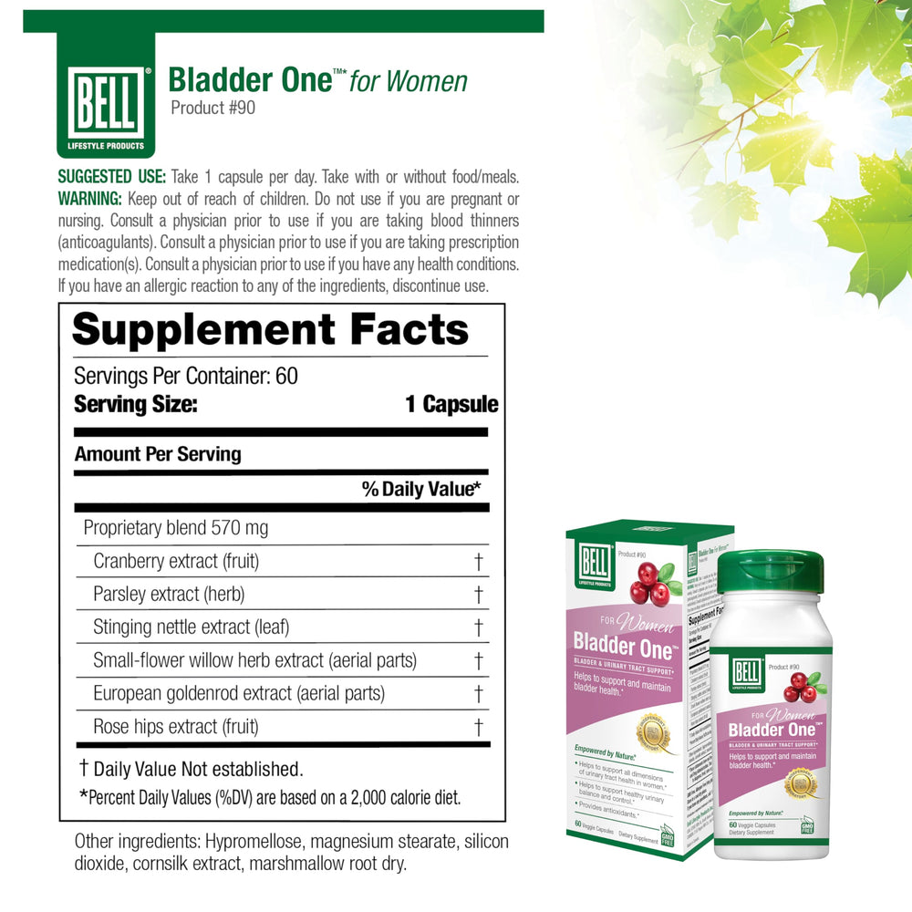 Bell Bladder One with a blurred health scene evokes calm confidence.