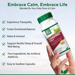 Bell Lifestyle Calming Stress Blend lemon balm leaf emphasizes soothing herbs