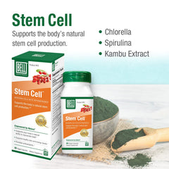 Bell Stem Cell Supplements label confirms Bell quality and green ingredient blend.