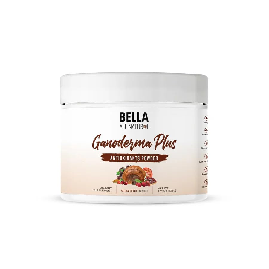 Bella All Natural Ganoderma bottle front for daily wellness support