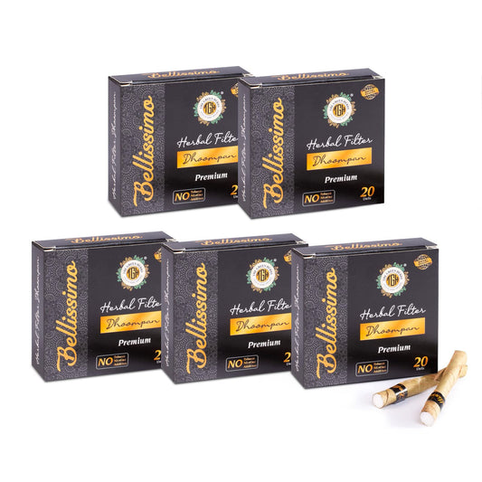 Bellissimo Herbal Cigarette pack visual, tobacco- and nicotine-free option for a cleaner experience