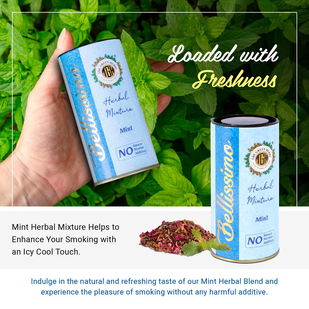 Bellissimo mint refreshing aroma evokes cooling sensory experience.