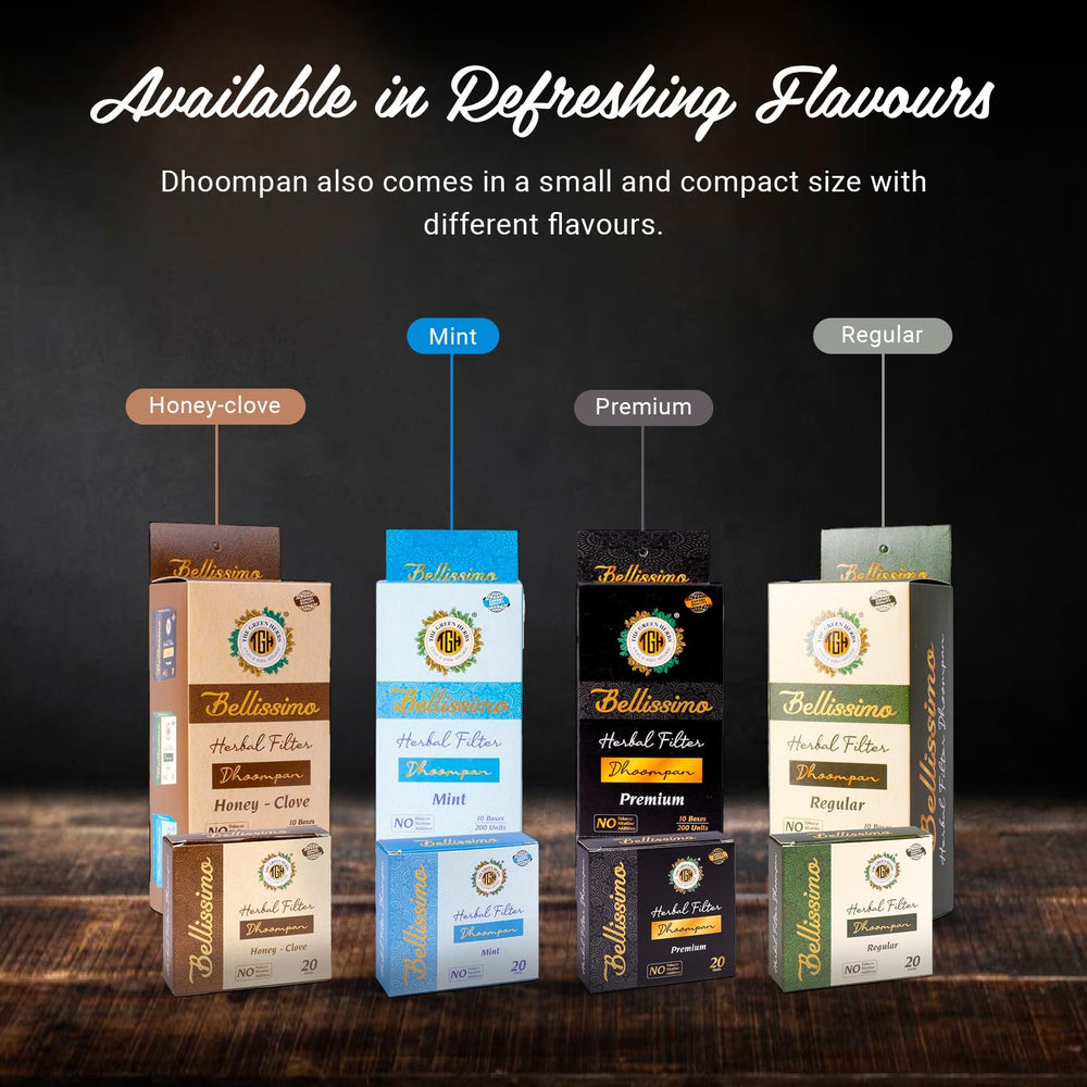 5-pack Bellissimo display shows the mint sticks.