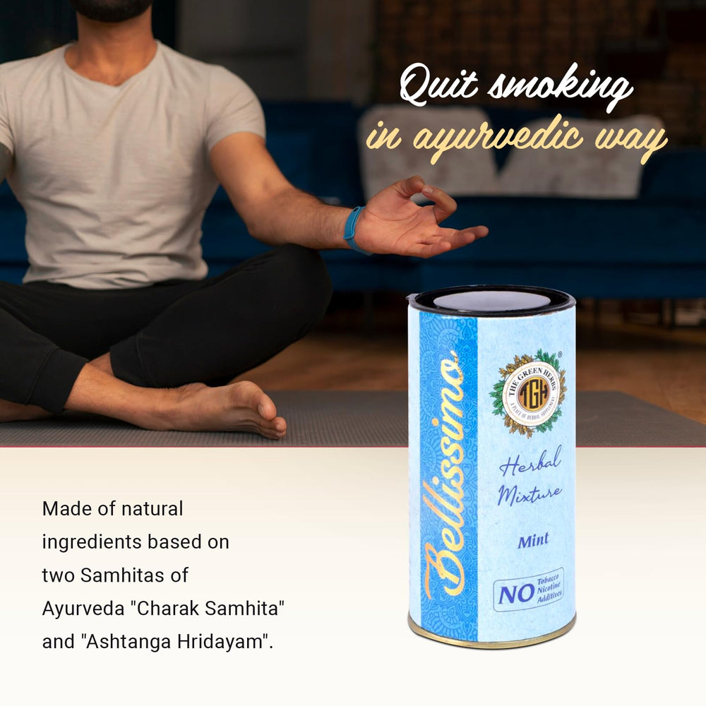 Bellissimo pipe-or-hookah-use illustrates versatile consumption with herbal blend.