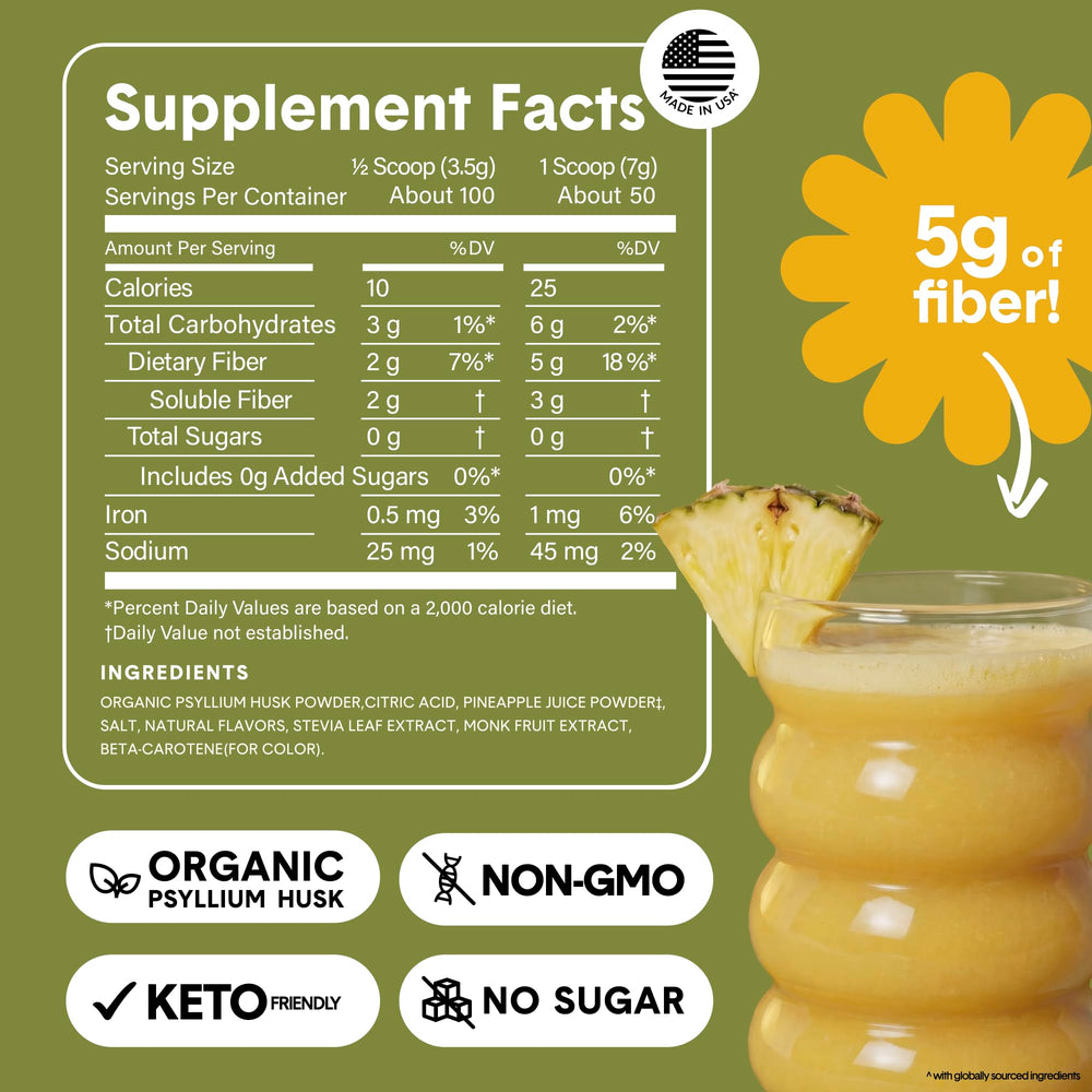 Bellway packaging image showcases USA-made organic, non-GMO fiber with a clean label for trust.