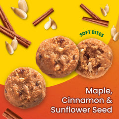 Open resealable Belvita Bites pack ideal for quick on-the-go snacking.
