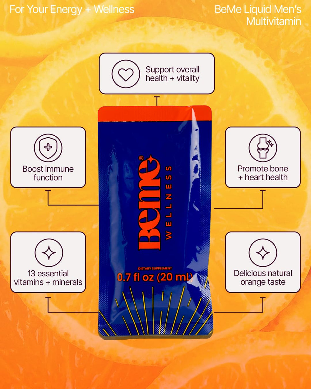 BeMe allergen-free label indicates safe, broad-friendly nutrition.