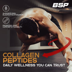 Benavidez Collagen Peptides salted caramel joint health image suggests mobility support